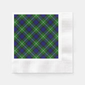 Lamont tartan blue green plaid servet (Voorkant)