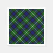 Lamont tartan blue green plaid servetten (Voorkant)