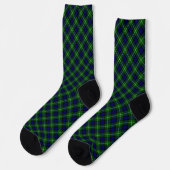 Lamont tartan blue green plaid sokken (Links)