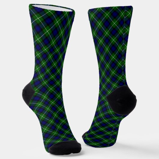 Lamont tartan blue green plaid sokken (Gebogen)