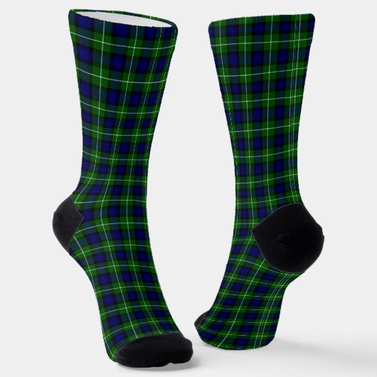 Lamont tartan blue green plaid sokken (Gebogen)