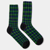 Lamont tartan blue green plaid sokken (Rechts)