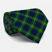 Lamont tartan blue green plaid stropdas (Opgerold)