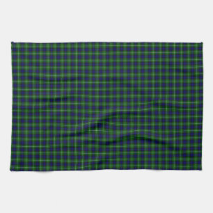 Lamont tartan blue green plaid theedoek