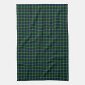 Lamont tartan blue green plaid theedoek (Verticaal)