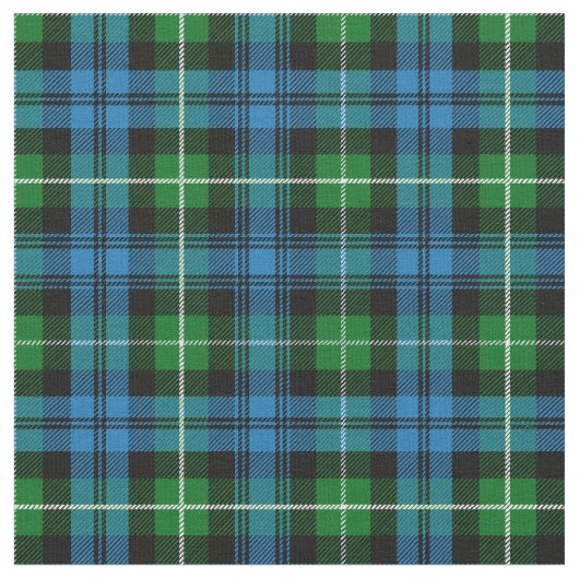 Lamont Tartan Print Stof (Close Up)