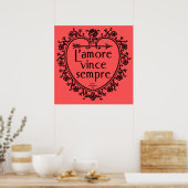 L'amore Vince Sempre - Liefde verovert alle Poster (Keuken)