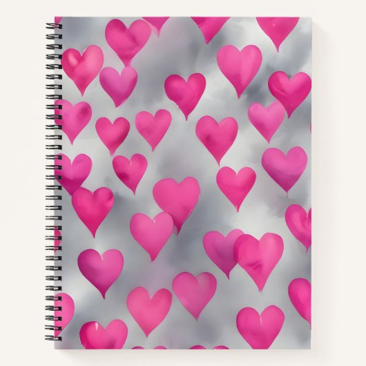 L'amour en rose et argent notitieboek (Voorkant)