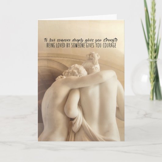 L'AMOUR ET PSYCH Wenskaart Bedankkaart (Voorkant)