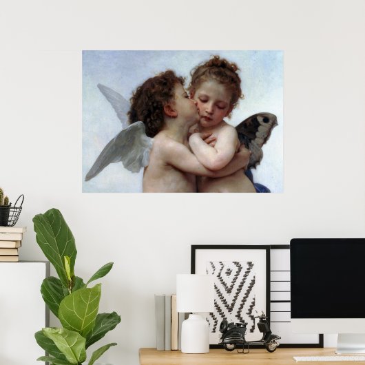 L'Amour et Psyché, Enfants - William Bouguereau Poster (Thuiskantoor)