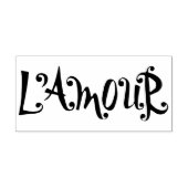 L'Amour (Liefde) Franse Retro Rubber Art Stamp Rubberstempel (Afrduk)