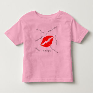 L'amour Retro Toddler Shirten Kinder Shirts