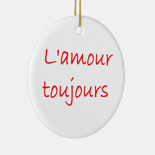 l'amour toujours keramisch ornament (Rechts)