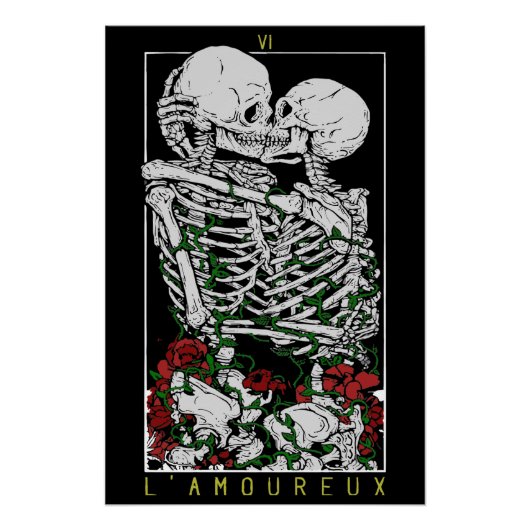 L'Amoureux - Tarot Kaart Perfect Poster (Voorkant)