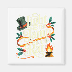 Lamp Aan En Niet De Rat Grappig Kerst Matchin Magneet