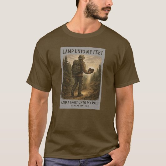 "Lamp aan mijn voeten" Edition T-shirt (Voorkant)