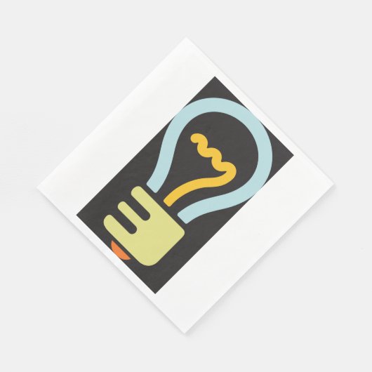 Lamp Icon Papieren servetten (Hoek)