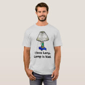 Lamp, ik hou van Lamp. Lamp is aardig. T-shirt (Voorkant volledig)