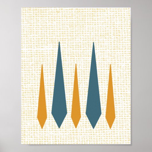 Lamp Mid Century Modern Retro Poster (Voorkant)