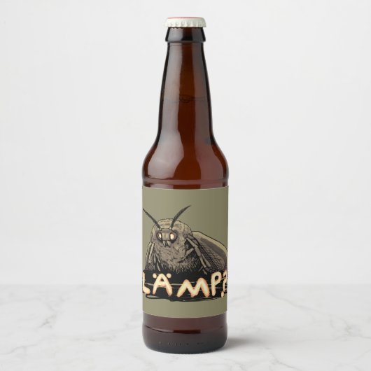 Lamp? Moth Meme Bier Etiket (Voorkant)