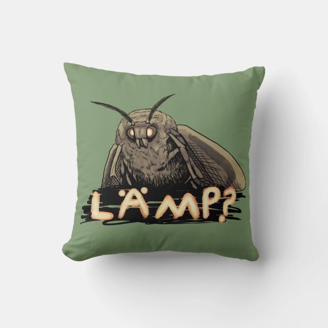 Lamp? Moth Meme Kussen (Voorkant)