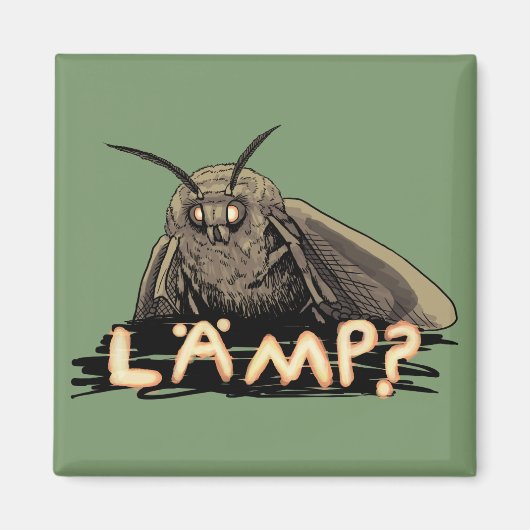 Lamp? Moth Meme Magneet (Voorkant)