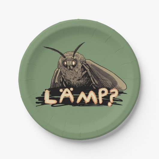 Lamp? Moth Meme Papieren Bordje (Voorkant)