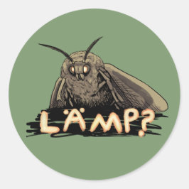 Lamp? Moth Meme Ronde Sticker