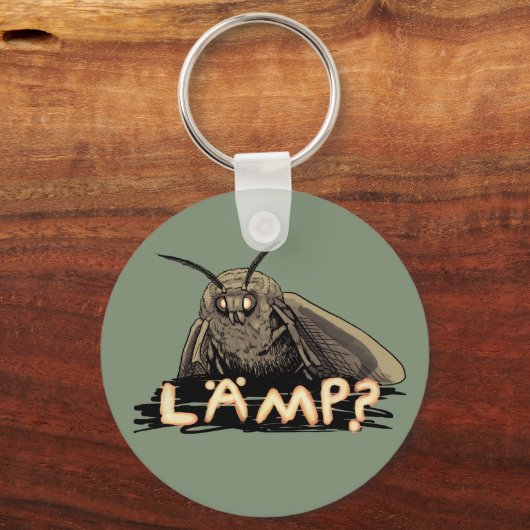 Lamp? Moth Meme Sleutelhanger (Voorkant)