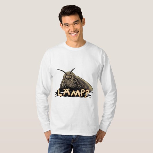 Lamp? Moth Meme T-shirt (Voorkant volledig)