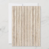  Lamp Old Wood Fall Huwelijksuitnodiging Kaart (Achterkant)