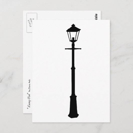 Lamp Post Briefkaart (Voorkant / Achterkant)