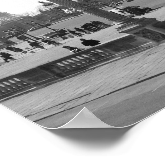 Lamp Post en Eiffel Poster (Hoek)