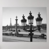 Lamp Post en Eiffel Poster (Voorkant)