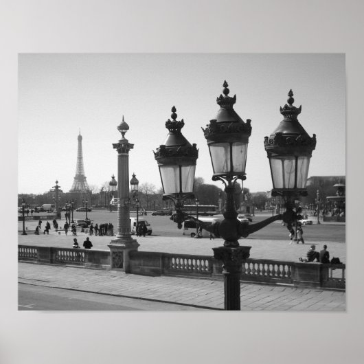 Lamp Post en Eiffel Poster (Voorkant)