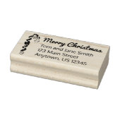 Lamp Post Licht Garland Vrolijke Kerstvakantie Rubberstempel (Stempel)