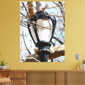 Lamp Post New York Central Park Canvas Afdruk (Insitu (Woonkamer))