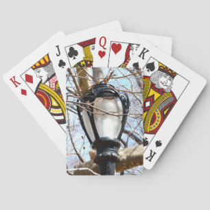 Lamp Post New York Central Park Pokerkaarten