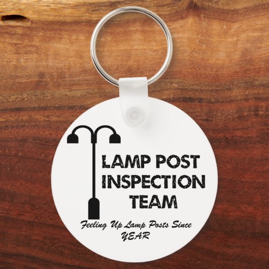 Lamp-postinspectieteam Sleutelhanger (Voorkant)