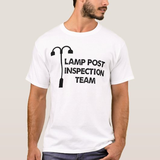 Lamp-postinspectieteam T-shirt (Voorkant)