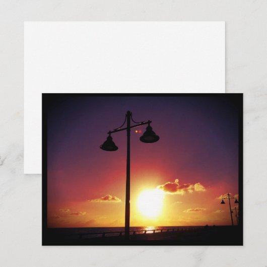 Lamp stelt Key West Florida Briefkaart (Voorkant / Achterkant)