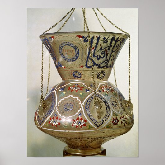 Lamp uit de moskee van Sultan Hasan, Caïro Poster (Voorkant)