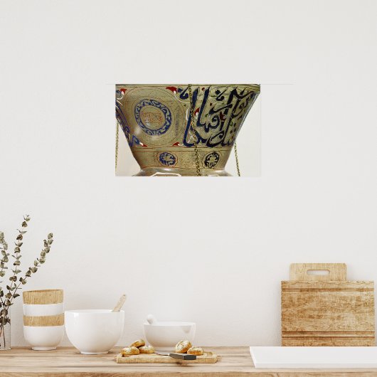 Lamp uit de moskee van Sultan Hasan, Caïro Poster (Keuken)