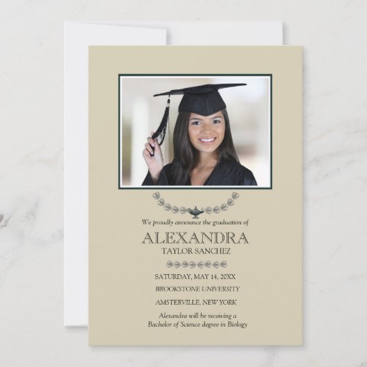 Lamp van Kennis Foto Aankondiging (Voorkant)