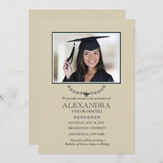 Lamp van Kennis Foto Aankondiging (Voorkant / Achterkant)