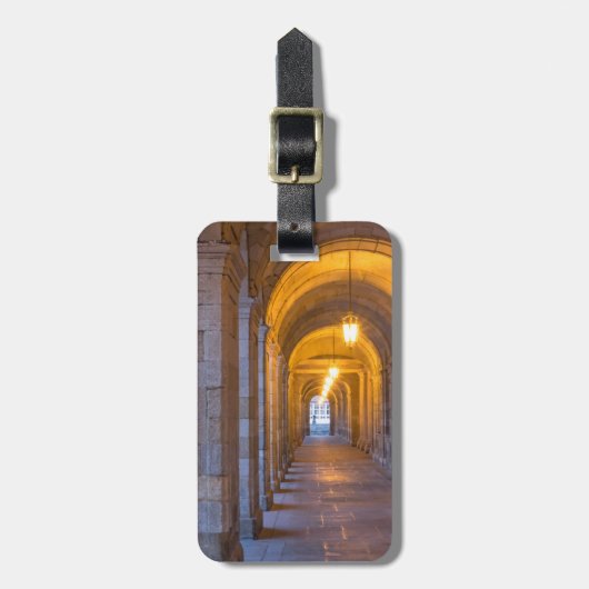 Lamp verlichte steengang, spanje bagagelabel (Voorkant verticaal)