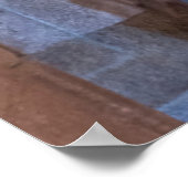 Lamp verlichte steengang, spanje poster (Hoek)