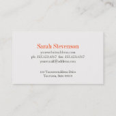 Lamp Verlichting Visitekaartje (Achterkant)