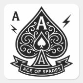 lamp vierkante sticker (Voorkant)