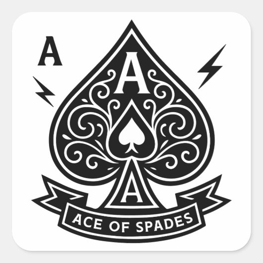 lamp vierkante sticker (Voorkant)